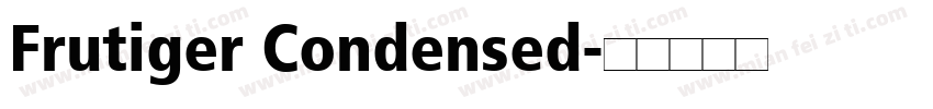 Frutiger Condensed字体转换